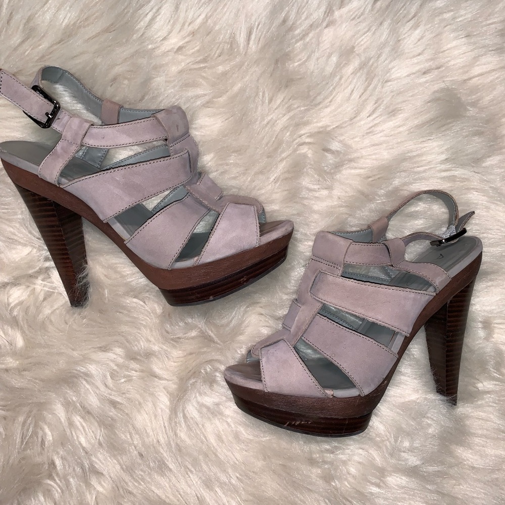 Aldo Suede Caged Platform Heel